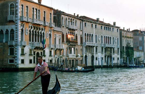 Carnet de voyage a Venise : Gondolier